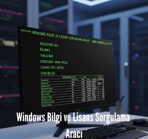 Windows Bilgi ve Lisans Sorgulama Aracı